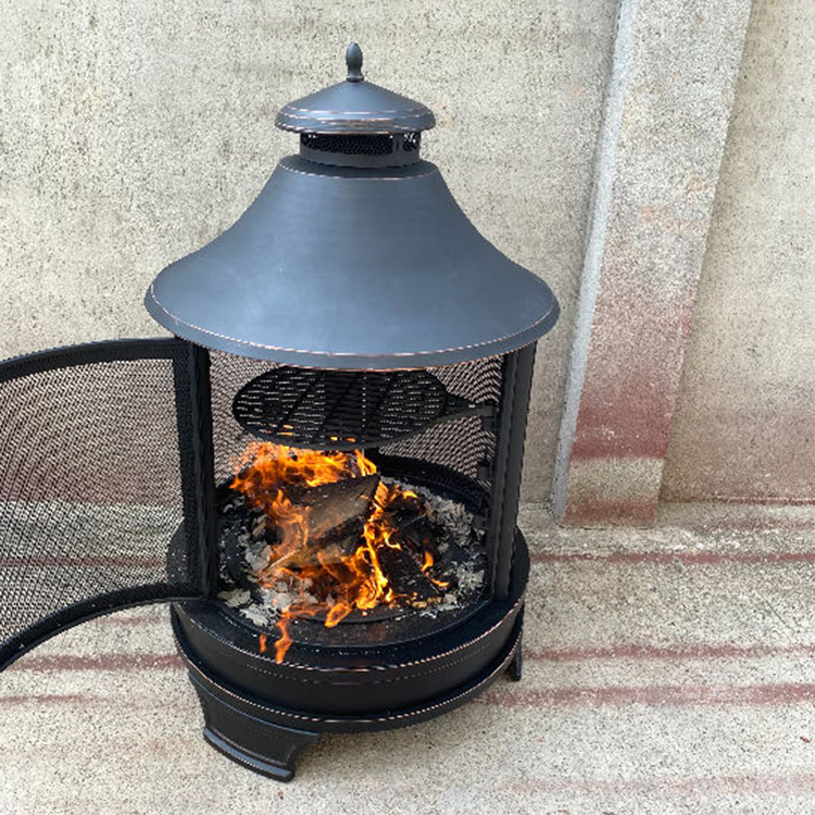 Corten Steel Smokeless Grill with Fire Pit