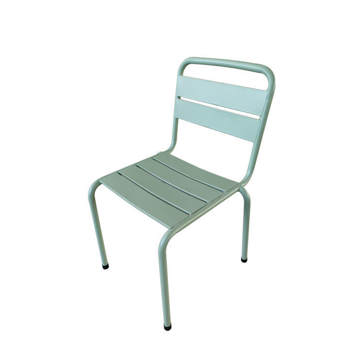Multiple Colour Stackable Garden Restaurant Metal Outdoor Furniture Chair