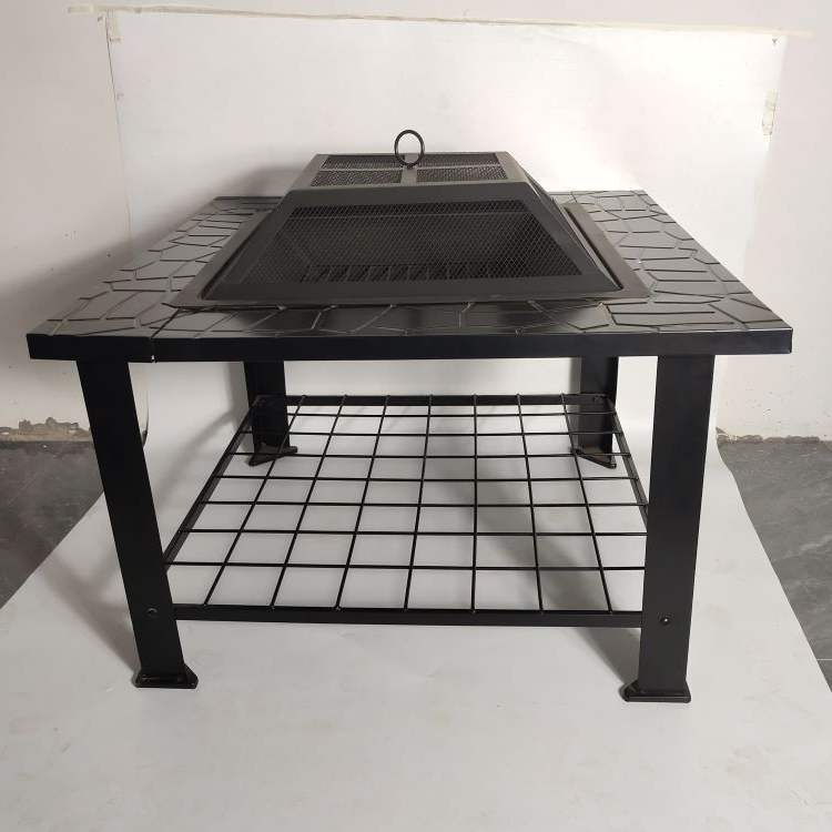 Outdoor Hanging Charcoal Grill Fire Pit Table
